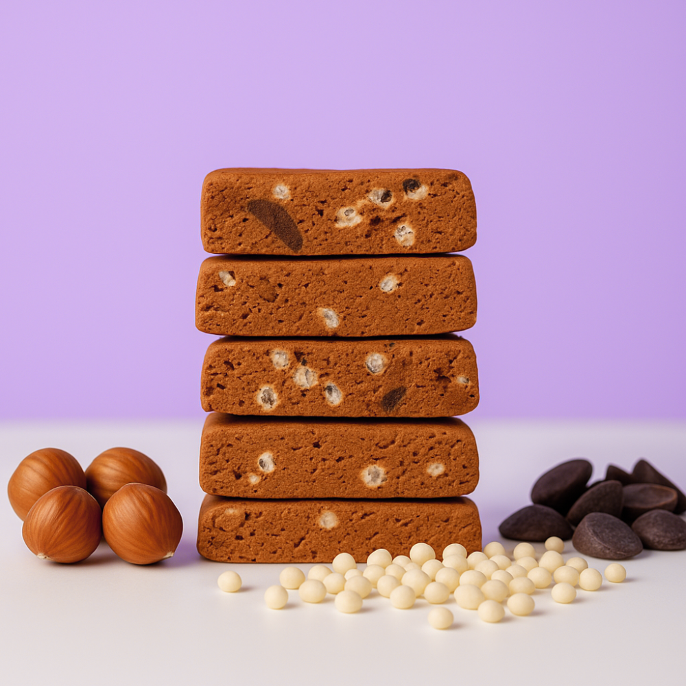 Choc Hazelnut Protein Bar 50g x 12 bars nutrition panel
