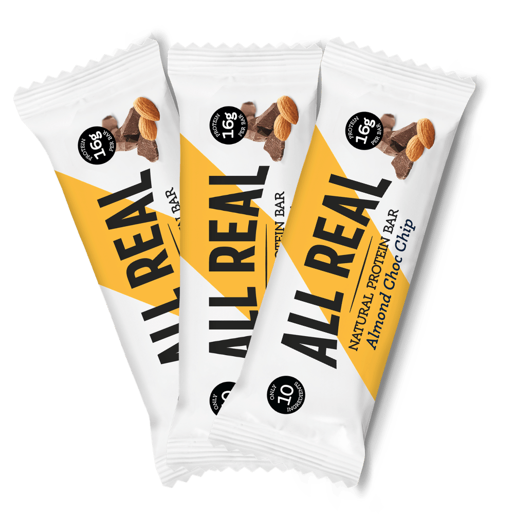 Almond Choc Chip Protein Bar 50g x 12 bars nutrition panel