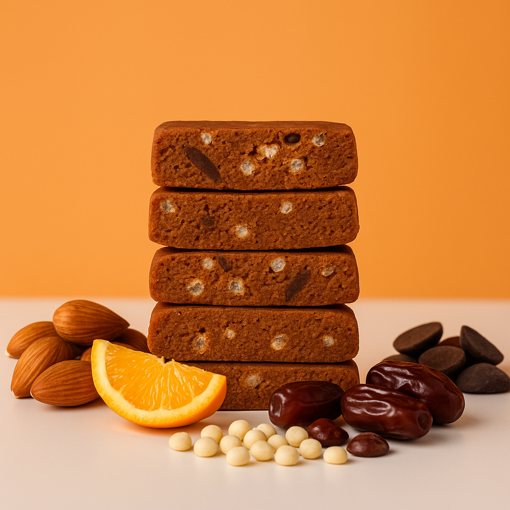 Choc Orange Protein Bar 50g x 12 bars nutrition panel